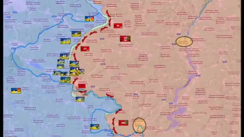 Animation of Ukrainian forces advancing in Kharkiv, Ukraine for the past few days