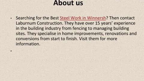Best Steel Work in Winnersh.