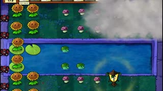 Plants vs Zombies Aventura Niebla Nivel 4 3