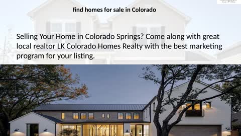 colorado springs homes for sale