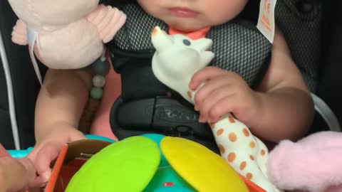 Baby Has Hilarious Reaction To Sensory Development Toy
