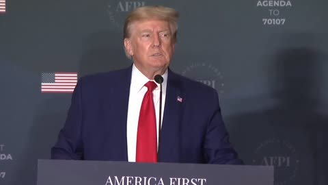 President Donald Trump at America First Agenda Summit in Washington DC