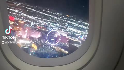 Leaving Las Vegas look at those lights beautiful
