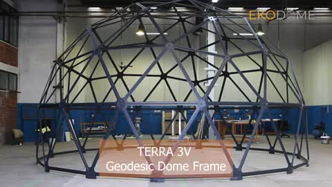 Introducing Ekodome TERRA Frame, 3V Geodesic Dome_Cut