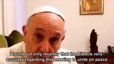 Pope speaks very cryptic. We live in the End of Times