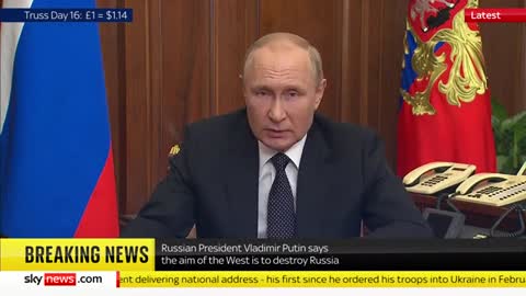 In full: Putin announces partial military mobilisation in address to Russia