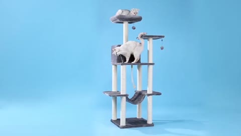 Cat Tree Presentation Playhouse AMT0012GY