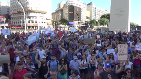 Marcha en contra del pase sanitario en Argentina: 8 de enero de 2022 ( 1 )
