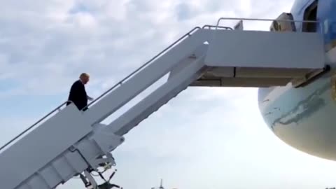 Trump's Assistant Posts SAVAGE Video After Biden Falls Going Up Stairs