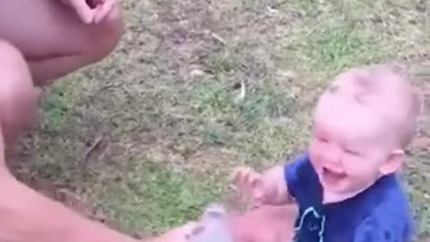 Funny Baby Videos playing # Short