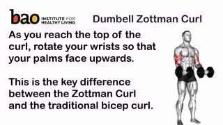 exercise Dumbell Zottman Curl