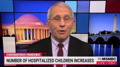 FAUCI: If you look at the children, many of them are hospitalized with COVID not because of COVID