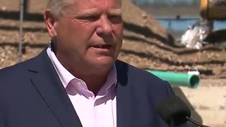 Doug Ford Swallows Bee During Live News Conference