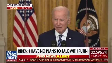 Biden Today: "No one expected the sanctions to prevent anything from happening."