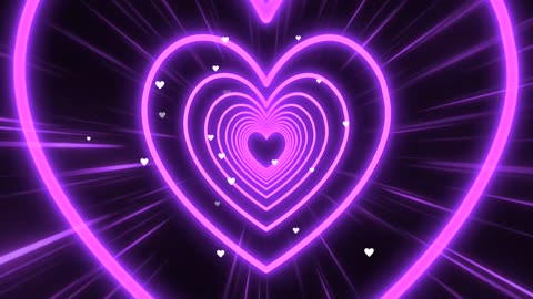 495. Purple Heart Background💜Tunnel Background Video Loop Animated Background VideoLoop 4 Hours