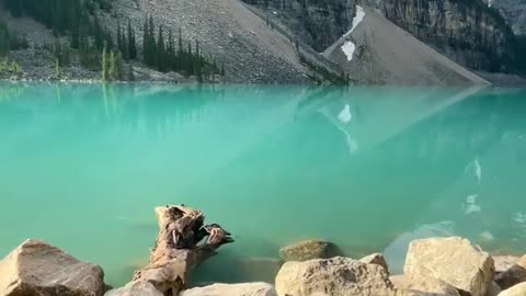 A beautiful morning at Moraine Lake. Have you had a chance to visit here yet?