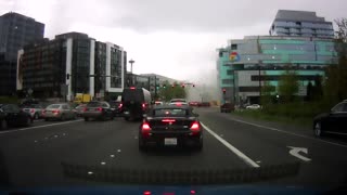 Dashcam Video of Seattle Crane Collapse