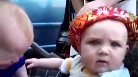 funny babies getting scared