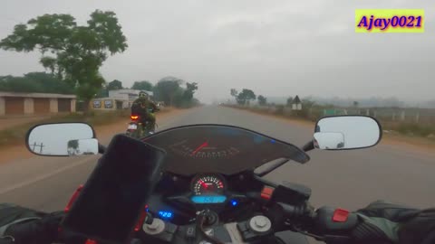 Morning Fog Ride Honda 250 CBR