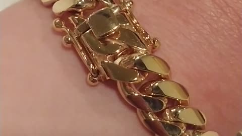 Miami Cuban Link Bracelet Closeup Review Las Villas