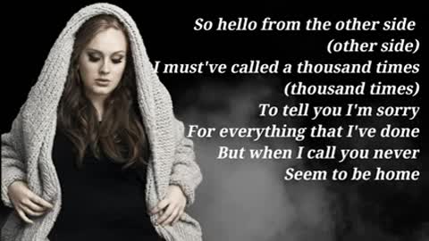 Adele - Hello Lyrics