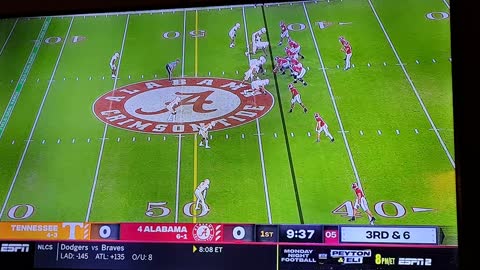 Alabama 7 Tennessee 0