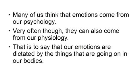 your emotions under control