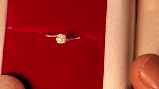 GIA Certified - (.3 ct.) 1/4 ct. Diamond Engagement Ring 10k White Gold Size USA 6