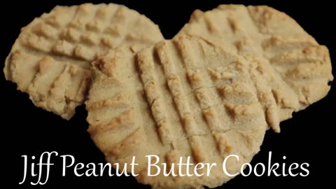 CVC's Peanut Butter Cookies, I Love Jiff Recipe the Best with Shortening for Chewy Cookies