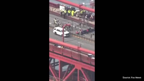 Watch: Lunatic Pro-Hamas Protestors SHUT DOWN Golden Gate Bridge