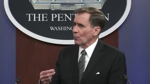 Pentagon press secretary John Kirby holds briefing