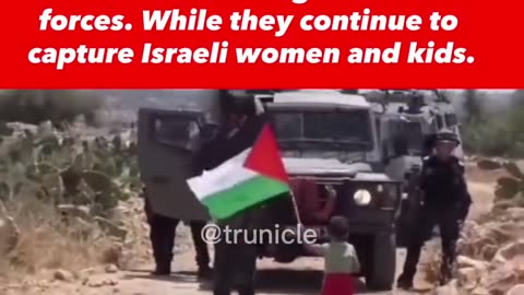 Palestinian man uses little boy as human shield. “Here’s a little boy, sh*ot him.”