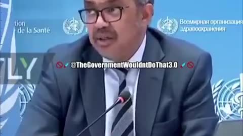 NWO SATANIC MURDERER TEDROS SLIPS UP AND TELLS THE TRUTH - COVID SHOTS KILL CHILDREN