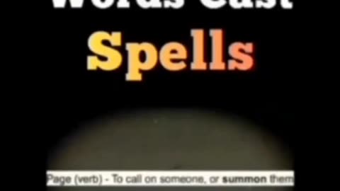 English words cast EVIL spells if not used correctly. Check this out..