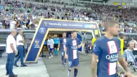শিরোপা দিয়ে সিজন শুরু মেসিদের -- PSG vs Nantes -- Lionel messi -- OMS