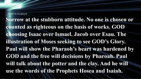 Commentary Of Romans 9. Part 3. Did GOD Harden Pharaoh's Heart?