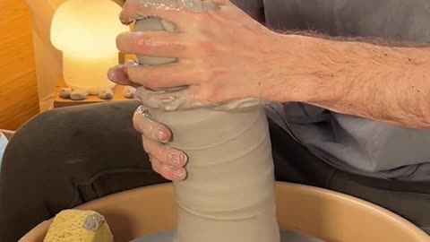 I think this is my favorite vase #pottery #asmr #satisfying