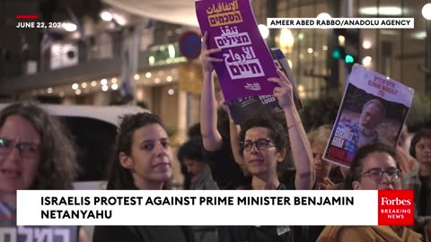 Israelis Protest Against Prime Minister Benjamin Netanyahu In Jerusalem And Tel Aviv