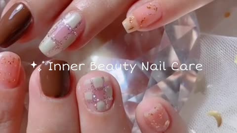Classy combination nail art colors