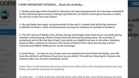 Major Announcement For NuGen Exchange