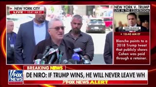 Robert De Niro Attacks Trump In Pathetic Rant