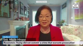 Rosenstein to Sen. Hirono Trump did not commit 'a crime that warrants prosecution'