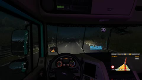 Heavy Rain Delivery Tractor Terni To Rome - Euro Truck Simulator 2 Gameplay ( No Commentary)