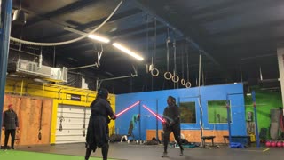 Lightsaber fencing