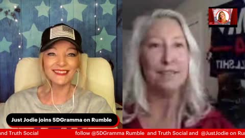 I had Gramma time today! Just Jodie joins 5D Gramma on her podcast show to cover current events !