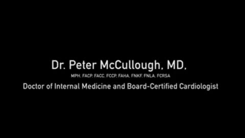 Dr. Peter McCullough MD speaks about the dangers of the boop boop