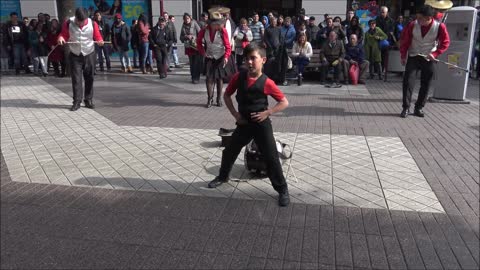 Chinchineros at Plaza De Armas in Santiago