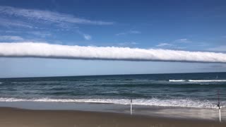 Rare Roll Cloud Stretches into Ocean
