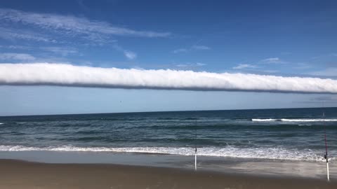 Rare Roll Cloud Stretches into Ocean