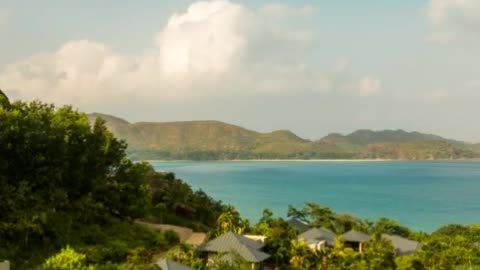 Tropical island landscape view